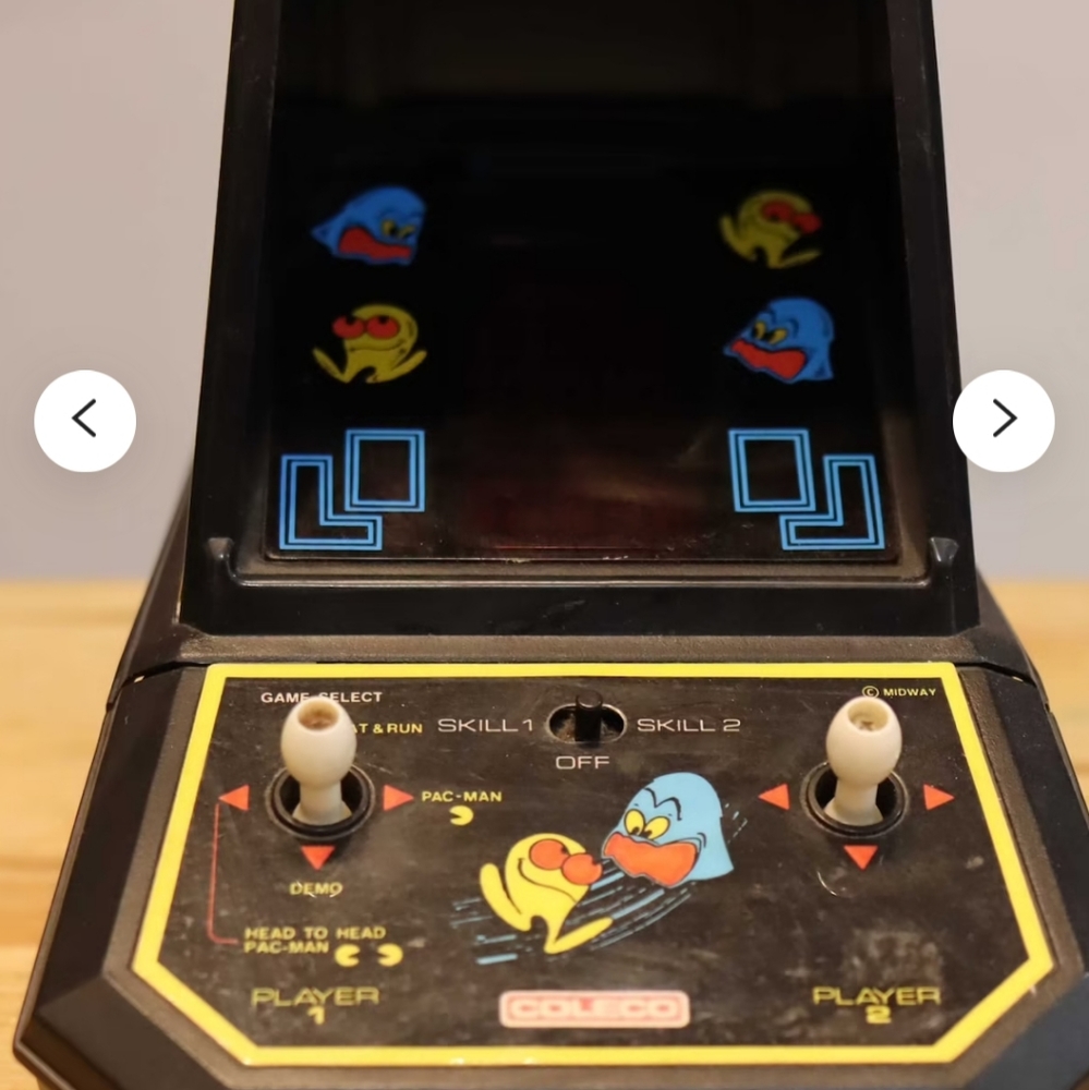 Vintage pac man game